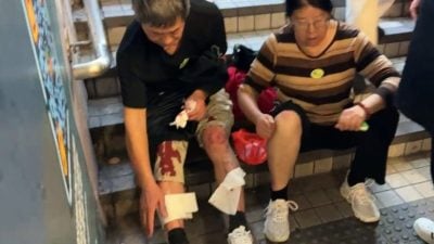 中旅行團遊港遇扶手梯意外 “骨牌式”滾下多人受傷