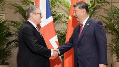 会习近平提敏感议题──英相：要与中建立“避免意外”“相互尊重”关系