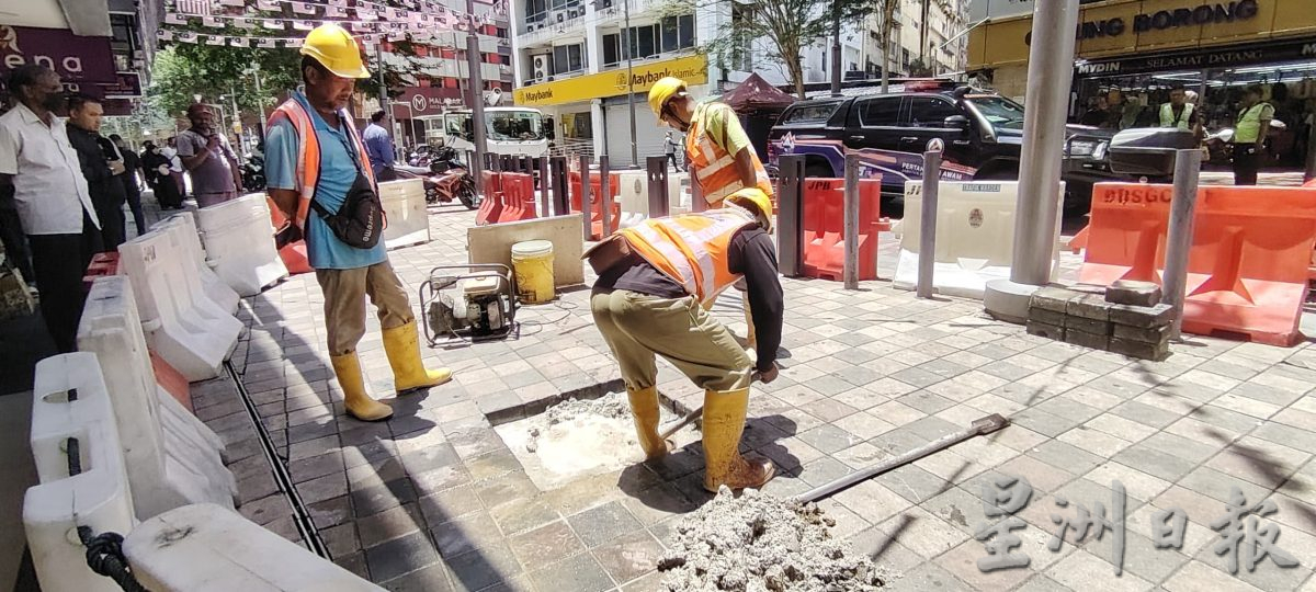 地陷部分道路重开