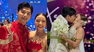 分飾吉娜兒子和李國煌女兒 獅城藝人程家頡陳雯詩結婚