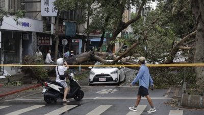 康妮造成2死515傷 臺灣解除陸上臺風警報