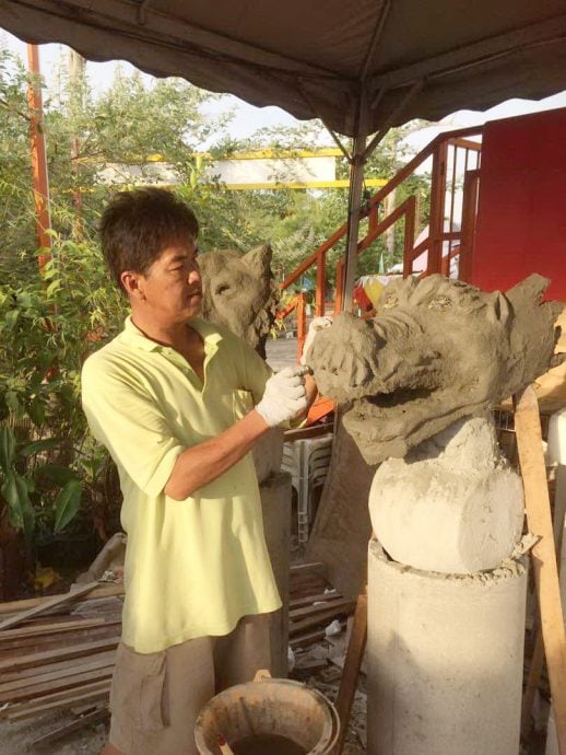 绿量（大北马）三圣文化村各种元素，近看都是再循环回收品