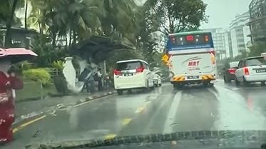 视频 | 巴士亭被滥用致乘客狼狈淋雨 网民怒批私家车自私 “休旅车是巴士？”