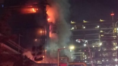 韓國浦項制鐵工廠爆炸起火 至少1傷