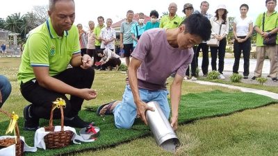 马口泷江同乡会推介植存葬 单身老人为首位安葬者