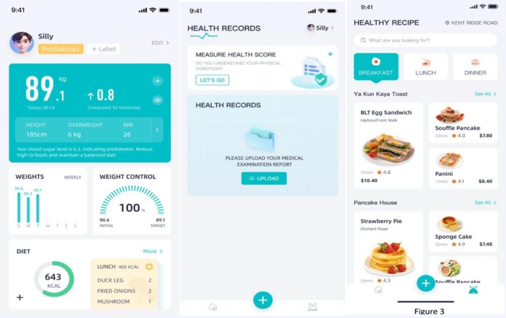 Health+, a Personalised Nutrition Guide and Assistant that aims to simplify health management to improve overall health outcomes for patients