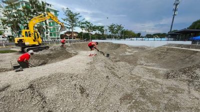 聘國外專業團隊建設．腳車潮玩運動場動工