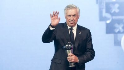 2024年度FIFA颁奖礼| 力压众强敌加冕最佳教练  安切洛蒂实至名归