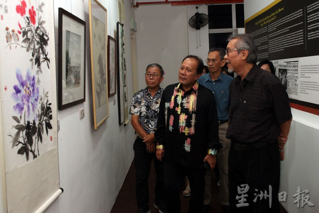 供星洲网/森艺术协会展出80幅画作，为期3个月画展在芙蓉端姑查化皇家纪念馆举行