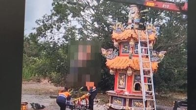 花莲宫庙金炉塔施工意外  工人遭石板击落塌墙重压身亡