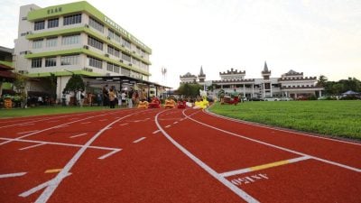 安邦华小 塑胶跑道开幕   欢迎附近学校租借使用