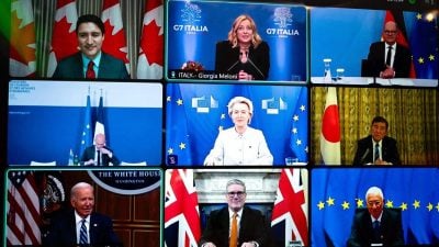 拜登与G7领导人线上会面 重点讨论乌克兰和叙利亚问题