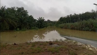 端洛降雨量庞大  迪莎端洛 百利新村淹水