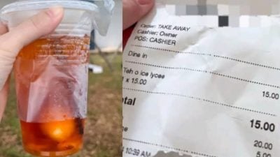 视频 | 一杯荔枝冰茶乌卖RM15 女子大叹不值“最多RM8！”