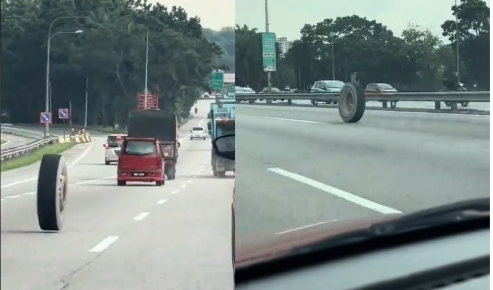 视频|大道惊现脱落轮胎飞驰！ 吓坏道路使用者