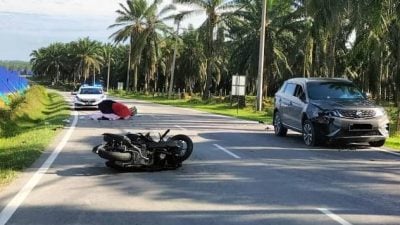 骑摩托到大学遇祸   闯反向道撞车 骑士亡