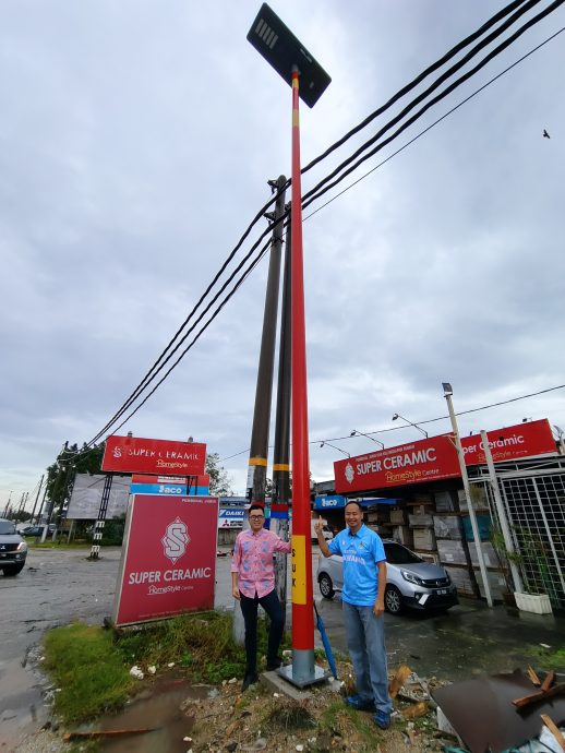 （大都会）蔡伟杰有关隆怡大道增设3盏太阳能街灯／4图