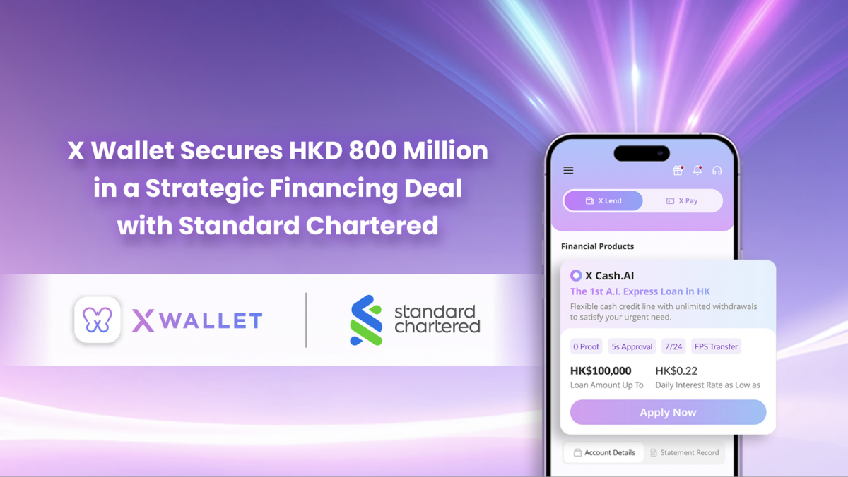 Zero Fintech Group Partners with Standard Chartered Bank (Hong Kong) Limited to Enhance A.I. Financing Solutions for X Wallet with HKD800 Million Funding Limit