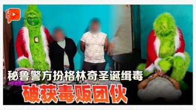 秘鲁警方化身格林奇 圣诞缉毒行动成功收网