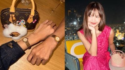 Lisa晒情侣表 疑男友手入镜