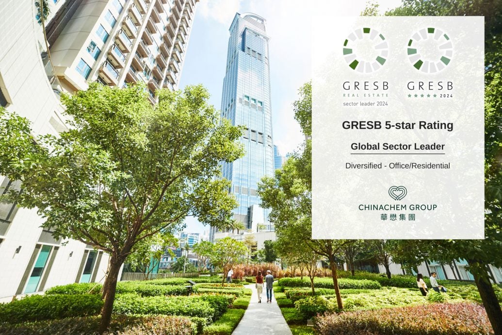 Chinachem has been recognised as a Global Sector Leader for 2024 in the prestigious Global Real Estate Sustainability Benchmark (GRESB), achieving the highest possible five-star rating in both the Development Benchmark and Standing Investment Benchmark categories.