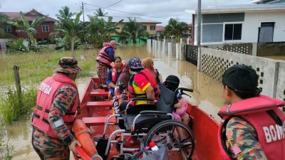 沙巴暴雨成灾  数千灾民紧急疏散