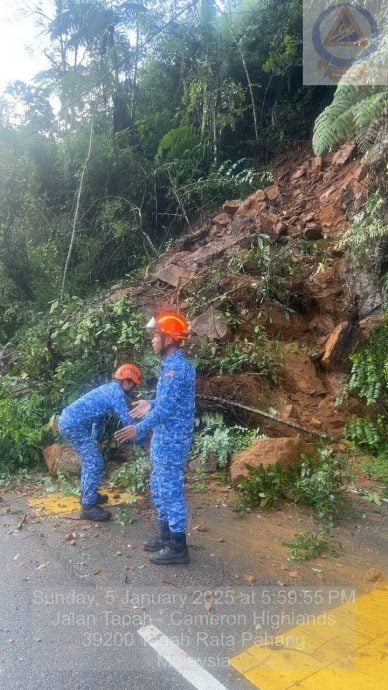 打巴至金马仑高原第33公里路段 周日土崩 可通车