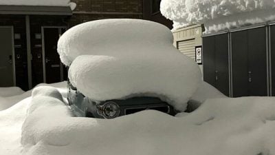 日本青森大雪成灾 积雪比往年多3倍