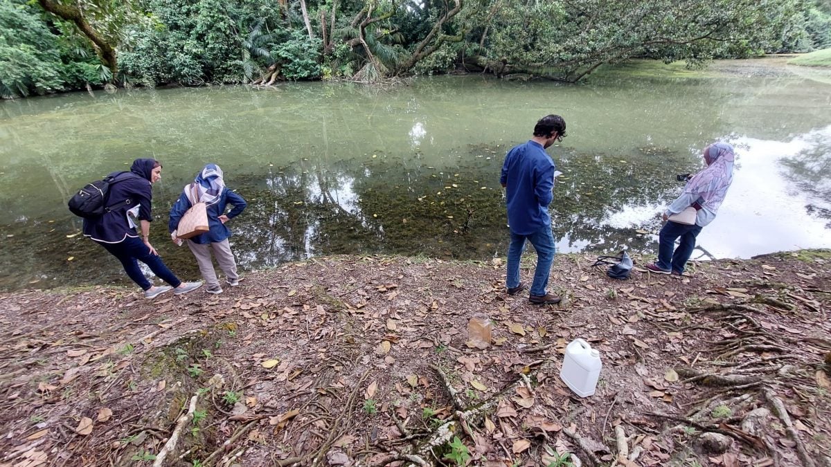 理大研究团队到太平湖 考察水质防藻类滋生