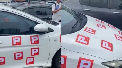 视频 | 逾20张“P牌”贴车 新手上路？跟JPJ“有仇”？