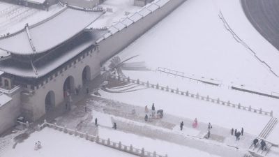 首都圈等地区普降大雪 韩政府启动一级响应