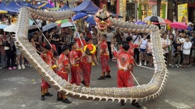 甲年景嘉年华开幕了 来参观老街独有春节气息