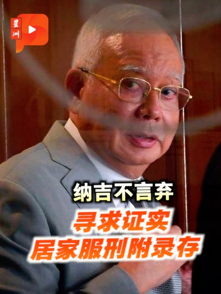 纳吉不言弃 寻求证实居家服刑附录存