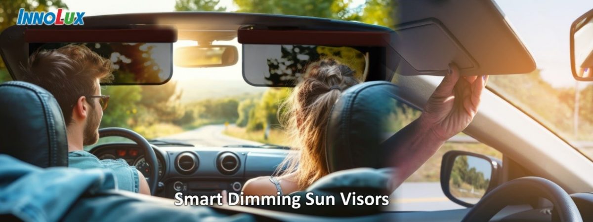 Innolux exhibits smart dimming sun visor