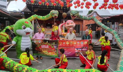 Economic outlook, CNY celebrations at Penang Snake Temple