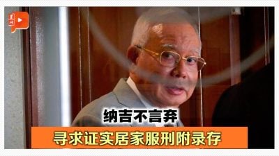 纳吉不言弃 寻求证实居家服刑附录存