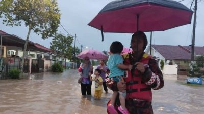 截至12PM：持续降雨酿灾 哥打丁宜178灾黎迁疏散中心