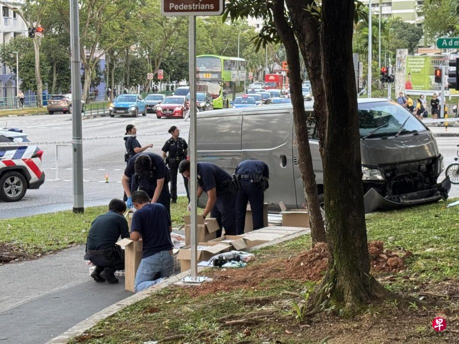 （已签发）柔：狮城二三事：货车疑载大量私烟  遇警猛踩油门逃逸  