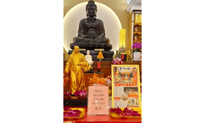 Royal visit to Dong Zen Temple eases anxiety