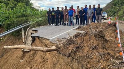 若连续降雨或交通瘫痪．布拉甲土崩16处山体滑坡