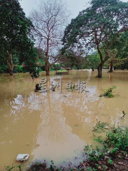 NS淡边／利民济低洼区遇暴雨，河水泛滥 多户淹水