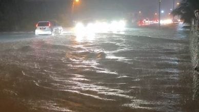 长命雨遇大潮汐 泗里街多处低洼区淹水