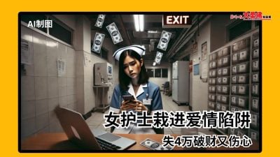 大柔佛三分钟 | 女护士栽进爱情陷阱 失4万破财又伤心